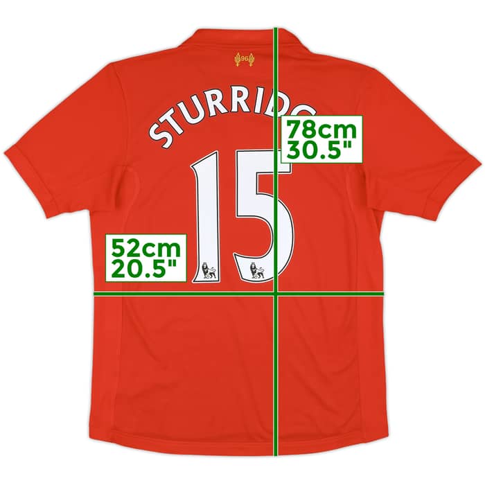 2012-13 Liverpool Home Shirt Sturridge #15 - 8/10 - (M)