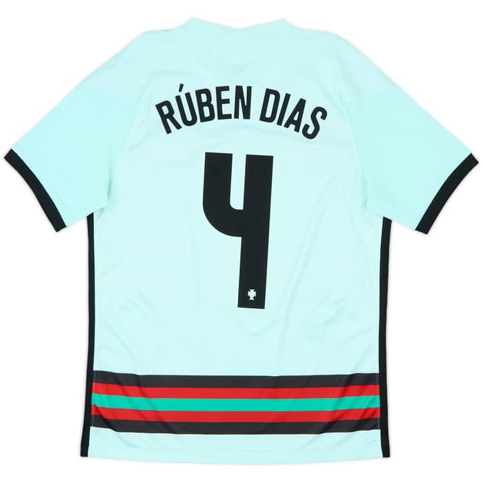 2020-22 Portugal Away Shirt Ruban Dias #4 - 9/10 - (M)