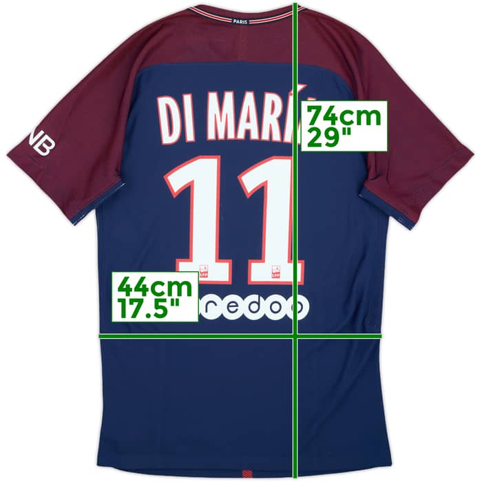 2017-18 Paris Saint-Germain Authentic Home Shirt Di Maria #11 - 9/10 - (S)
