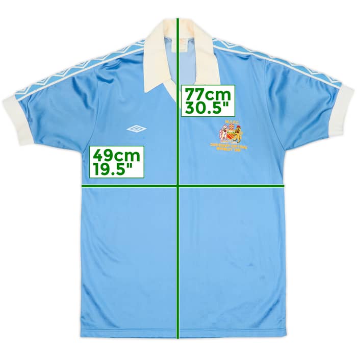 1977-81 Manchester City 'Centenary FA Cup Final' Home Shirt - 8/10 - (M)