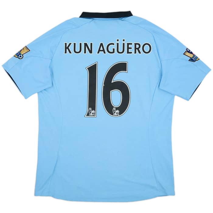 2012-13 Manchester City Home Shirt Kun Aguero #16 - 5/10 - (L)