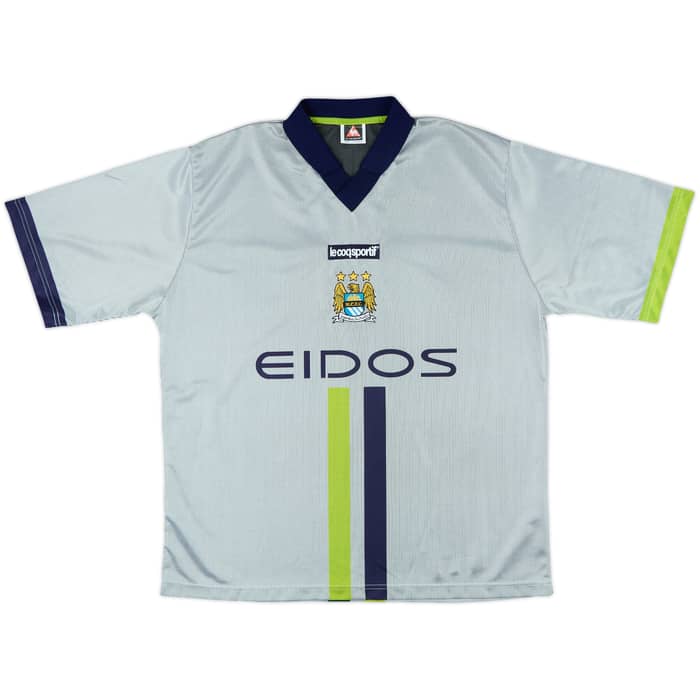 2000-02 Manchester City Away Shirt Dickov #9 - 9/10 - (L)