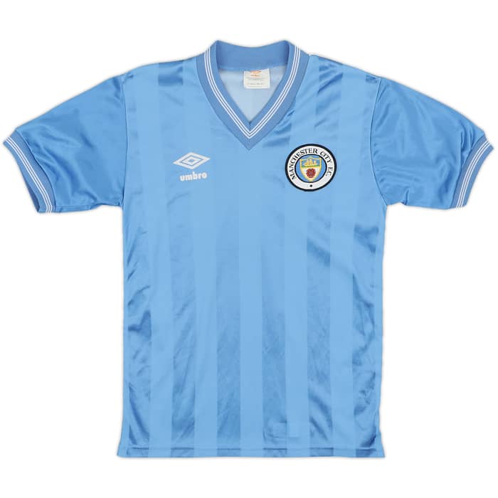 1983-85 Manchester City Home Shirt - 9/10 - (M.Boys)