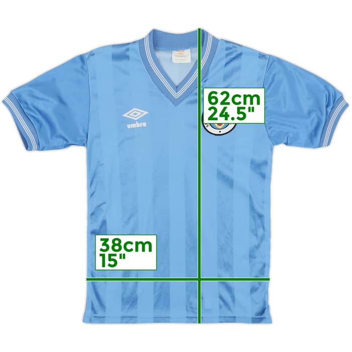 1983-85 Manchester City Home Shirt - 9/10 - (M.Boys)
