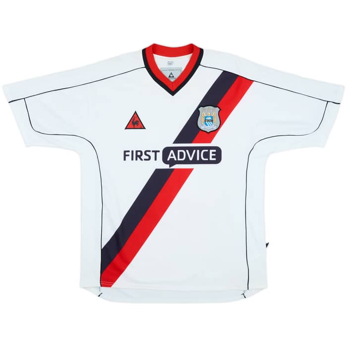 2002-03 Manchester City Away Shirt Goater #10 - 9/10 - (M)