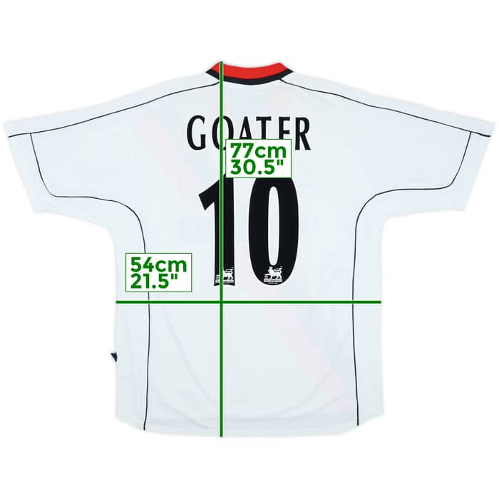 2002-03 Manchester City Away Shirt Goater #10 - 9/10 - (M)