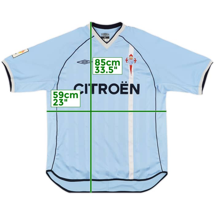 2001-03 Celta Vigo Home Shirt - 8/10 - (XL)