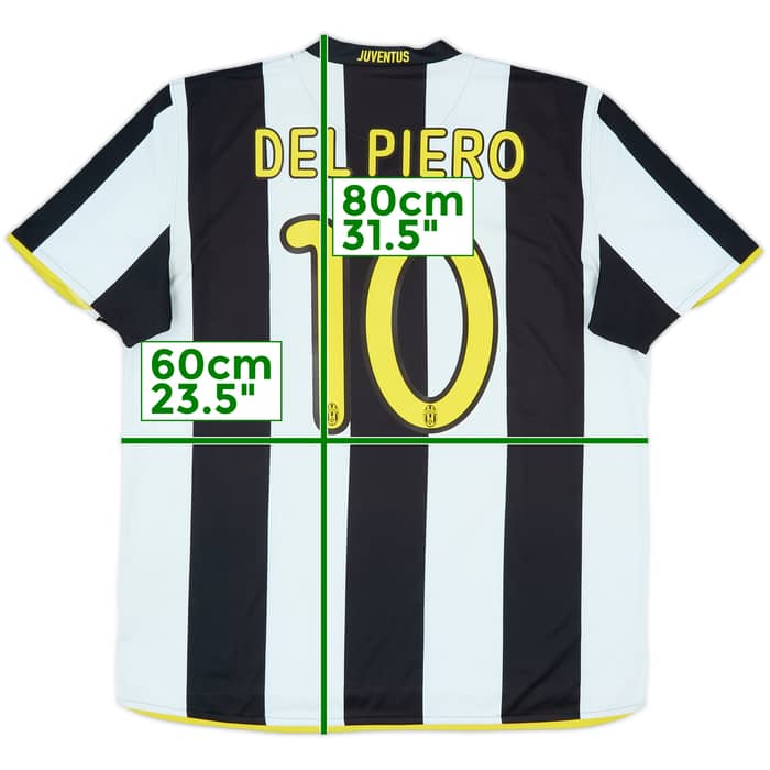 2008-09 Juventus Home Shirt Del Piero #10 - 5/10 - (XL)