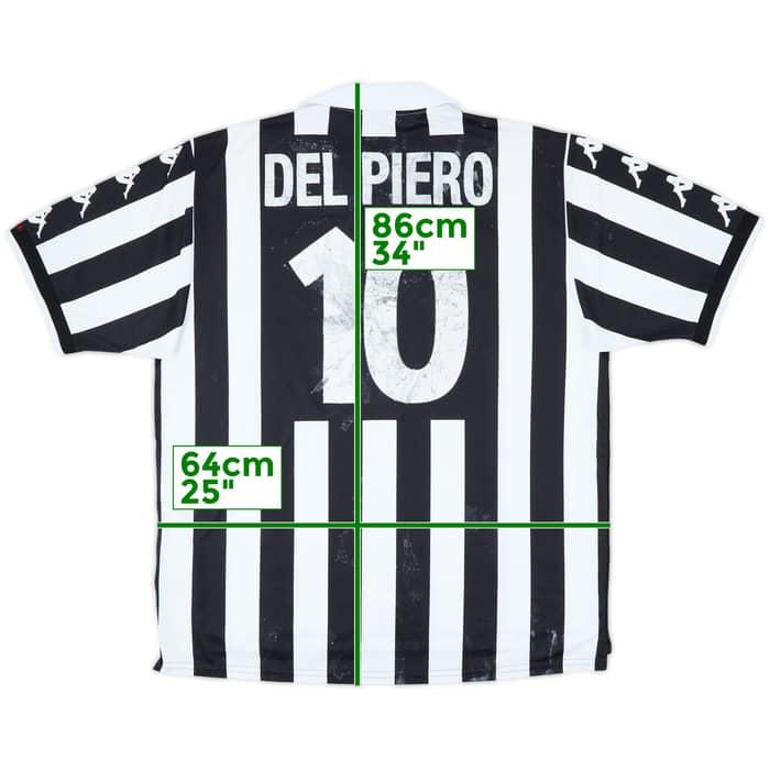 1998-99 Juventus Home Shirt Del Piero #10 - 4/10 - (XL)