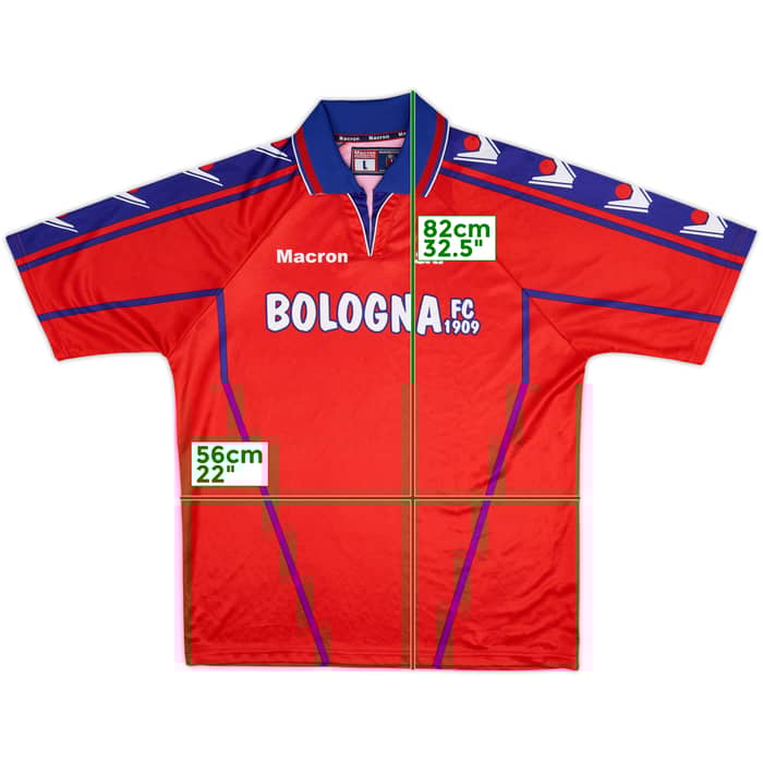 2002-03 Bologna Macron Training Shirt - 8/10 - (L)