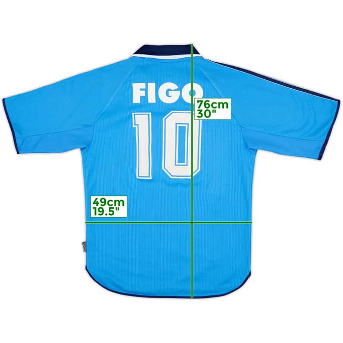 1999-00 Real Madrid Third Shirt Figo #7 - 8/10 - (S)