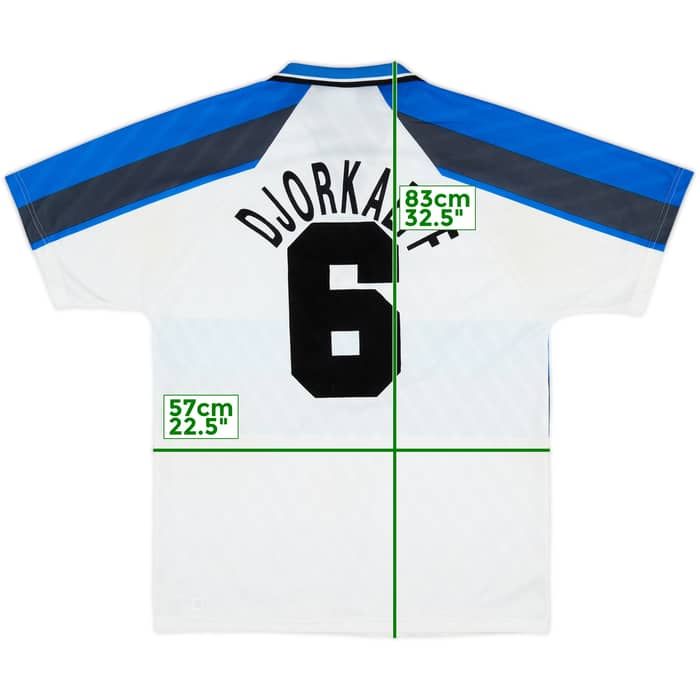 1996-97 Inter Milan Away Shirt Djorkaeff #6 - 8/10 - (L)