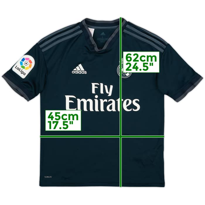 2018-19 Real Madrid Away Shirt - 8/10 - (L.Boys)