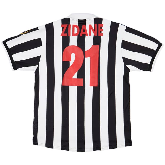 1998-99 Juventus Home Shirt Zidane #21 - 8/10 - (XL)