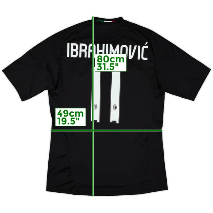 2010-11 AC Milan Third Shirt Ibrahimovic #11 - 8/10 - (M)