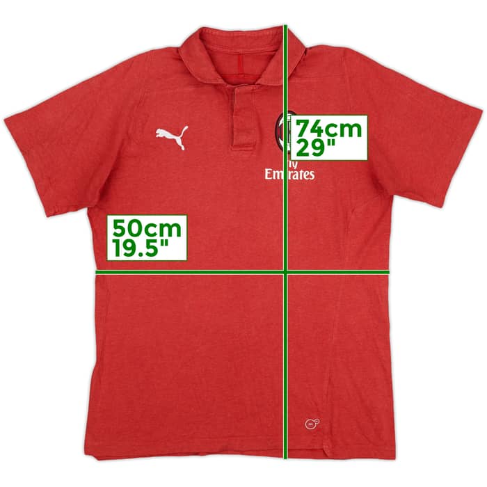 2019-20 AC Milan Puma Polo Shirt - 9/10 - (L)
