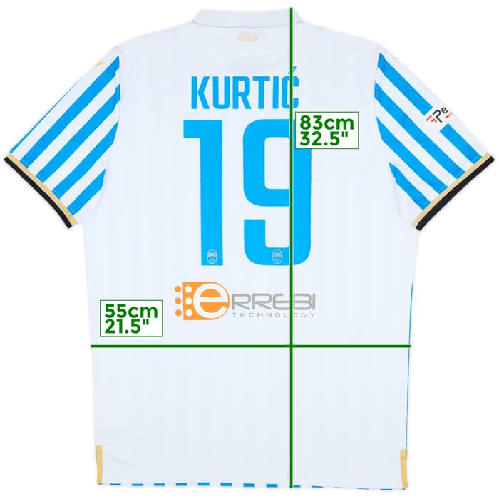 2019-20 SPAL Home Shirt Kurtic #19 - 8/10 - (XXL)