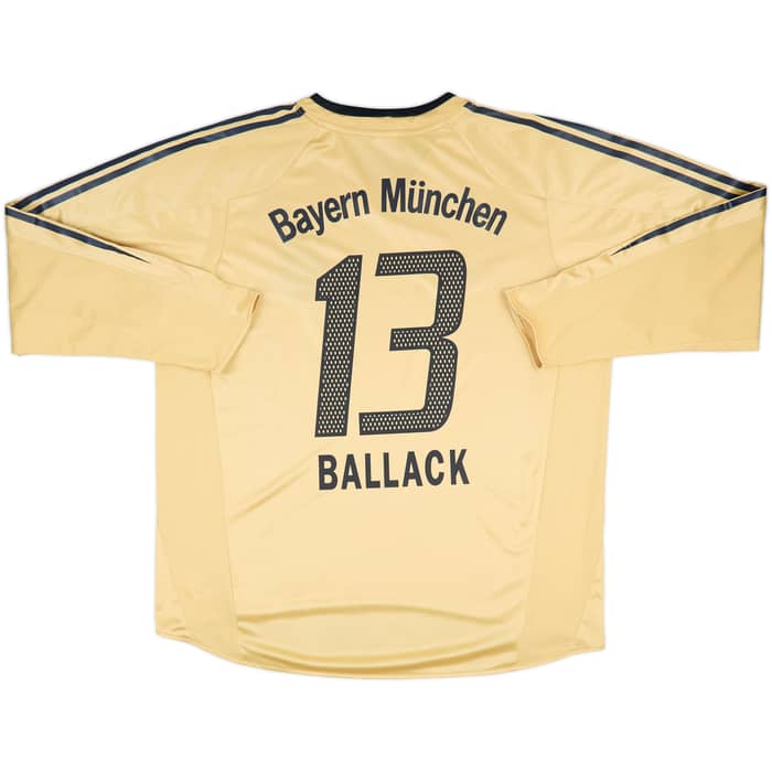 2004-05 Bayern Munich Away L/S Shirt Ballack #13 - 9/10 - (XL)