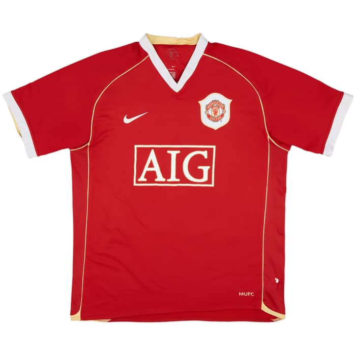 2006-07 Manchester United Home Shirt Scholes #18 - 5/10 - (L)