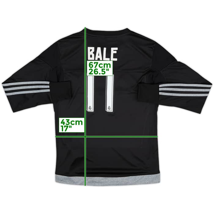 2015-16 Real Madrid GK Shirt Bale #11 - 8/10 - (L.Boys)
