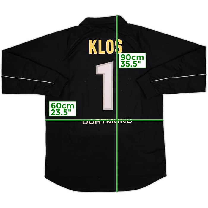 1997-98 Borussia Dortmund GK Shirt Klos #1 - 8/10 - (XL)