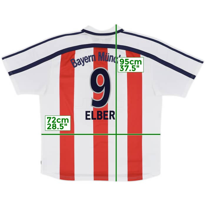 2000-01 Bayern Munich Away Shirt Elber #9 - 10/10 - (XXL)