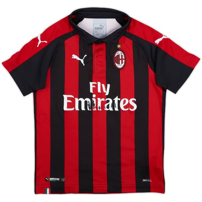 2018-19 AC Milan Home Shirt - 4/10 - (S.Boys)
