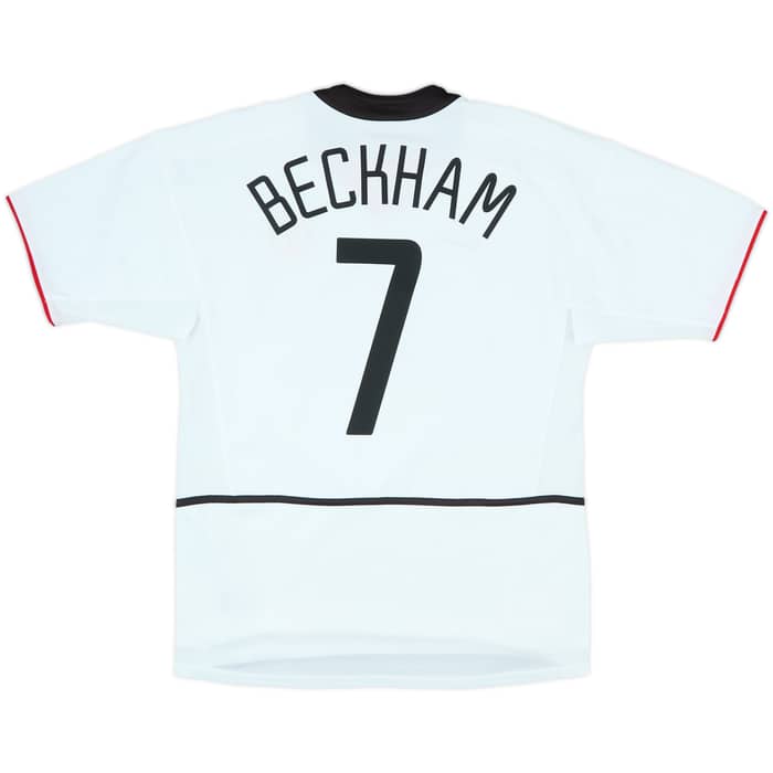 2002-03 Manchester United Away Shirt Beckham #7 - 10/10 - (M)