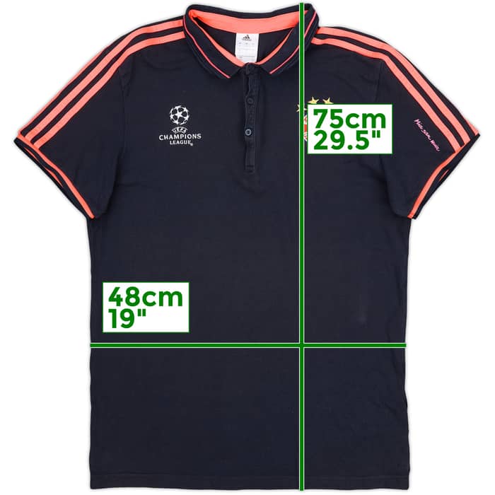 2015-16 Bayern Munich adidas CL Polo Shirt - 9/10 - (L)