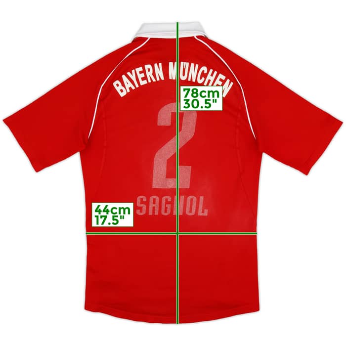2005-06 Bayern Munich Home Shirt Sagnol #2 - 4/10 - (S)