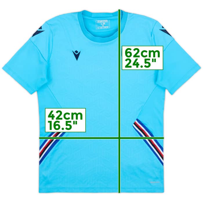 2020-21 Sampdoria Macron Training Shirt - 9/10 - (L.Boys)