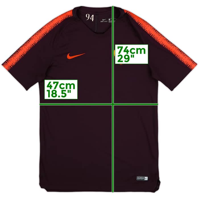2018-19 Roma Nike Training Shirt - 8/10 - (M)