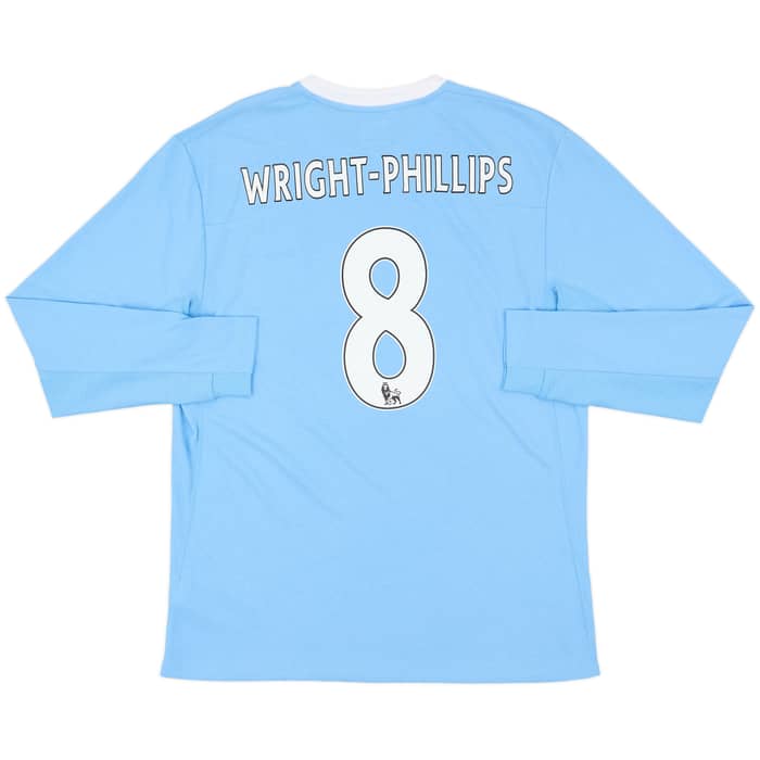 2009-10 Manchester City Home L/S Shirt Wright-Phillips #8 - 9/10 - (L)