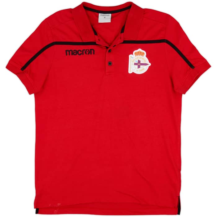 2015-16 Deportivo Macron Polo Shirt - 8/10 - (M)