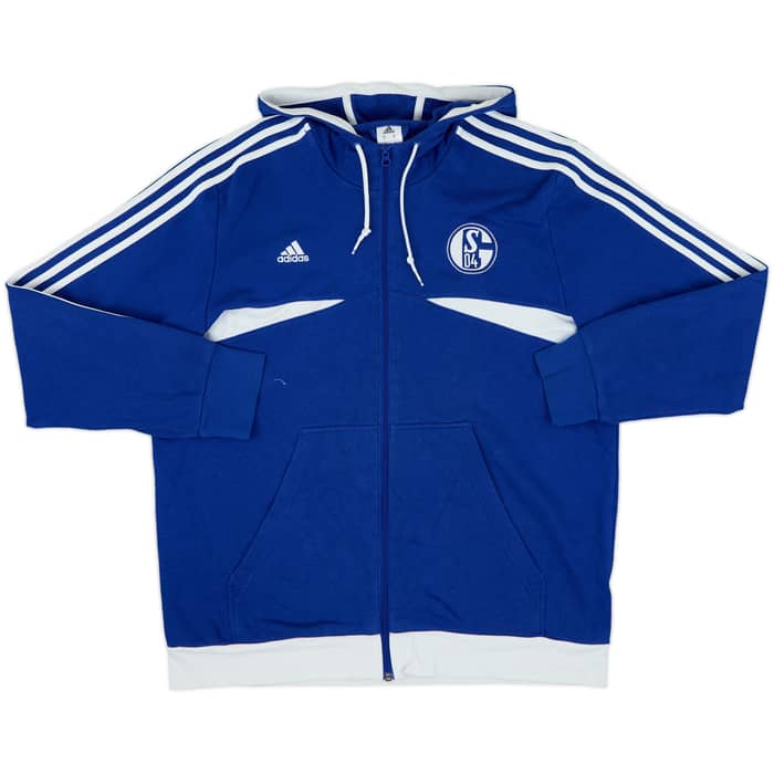 2013-14 Schalke adidas Hooded Zip Jacket - 8/10 - (XL)