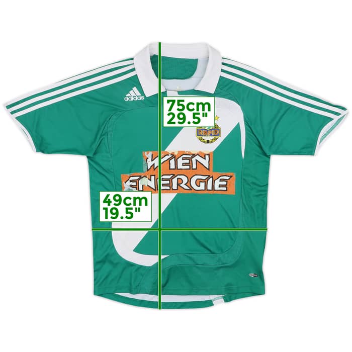 2008-09 Rapid Vienna Signed Home Shirt - 4/10 - (XL.Boys)