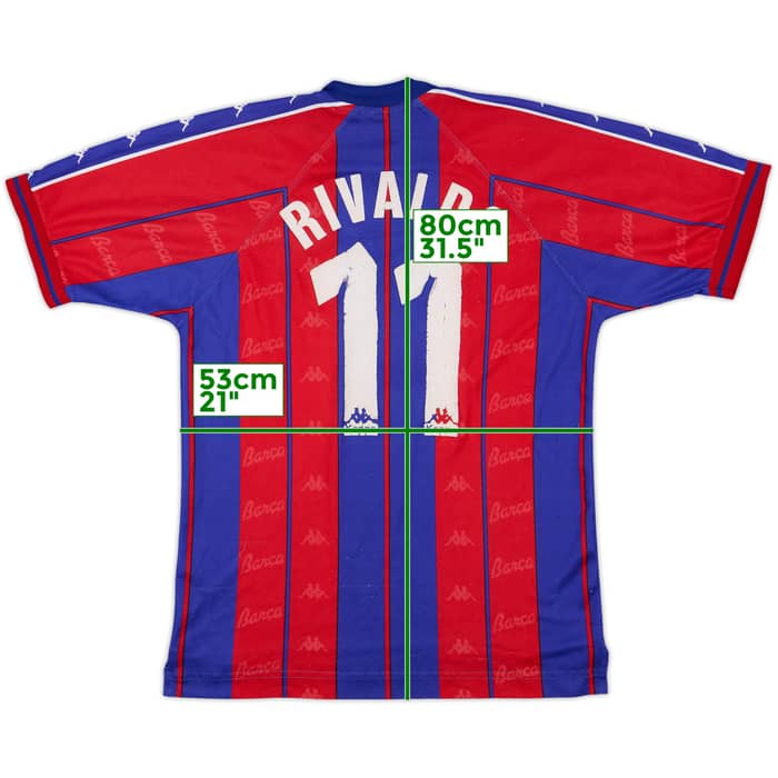 1997-98 Barcelona Home Shirt Rivaldo #11 - 5/10 - (L)