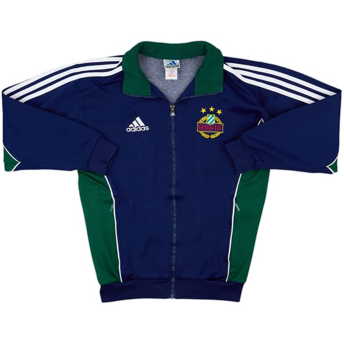 1999-00 Rapid Vienna adidas Track Jacket - 8/10 - (XL.Boys)