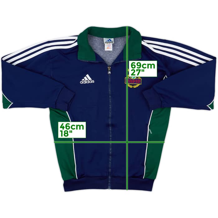 1999-00 Rapid Vienna adidas Track Jacket - 8/10 - (XL.Boys)