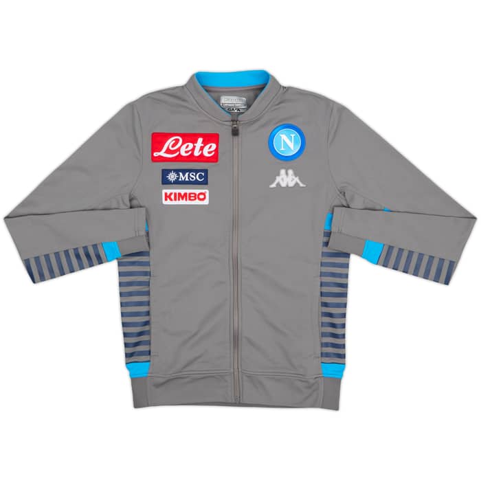 2019-20 Napoli Kappa Track Jacket - 8/10 - (L.Boys)