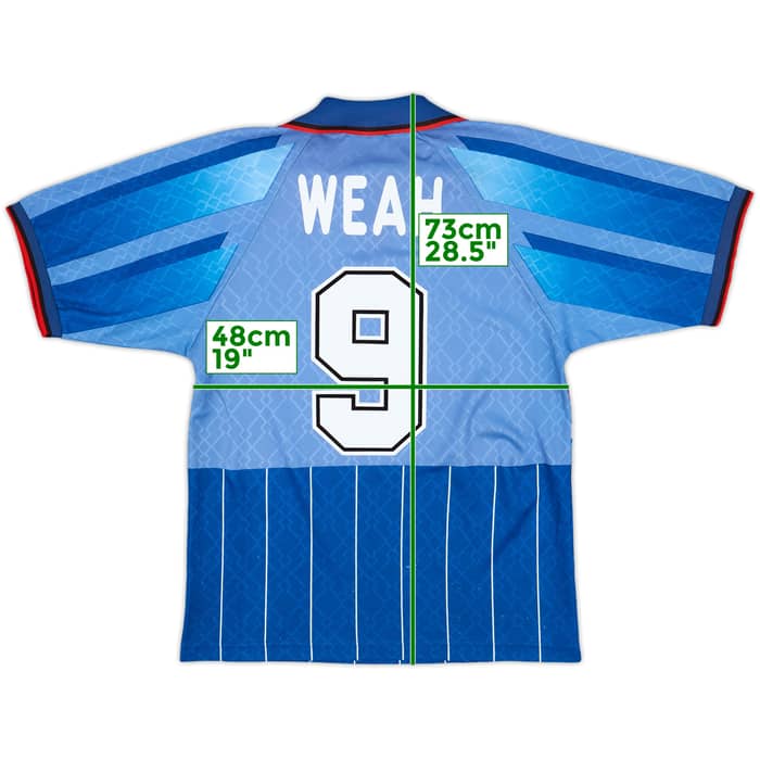 1995-96 AC Milan Fourth Shirt Weah #9 - 8/10 - (M)