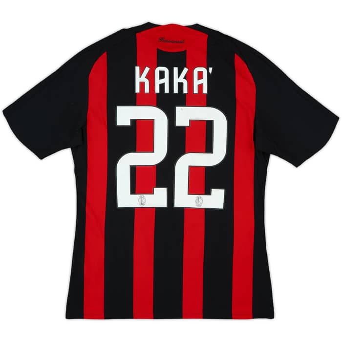 2008-09 AC Milan Home Shirt Kaka #22 - 7/10 - (S)