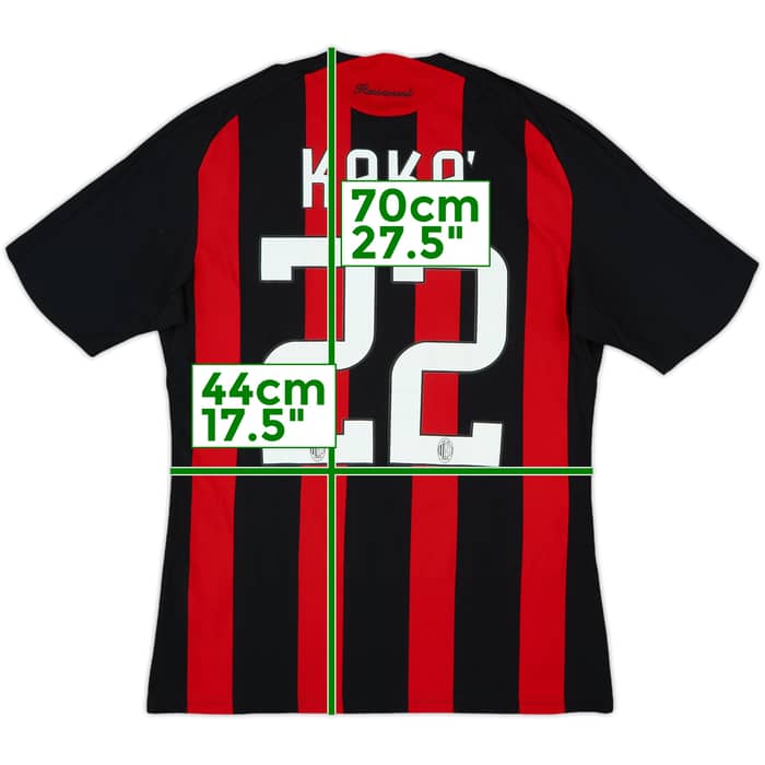 2008-09 AC Milan Home Shirt Kaka #22 - 7/10 - (S)