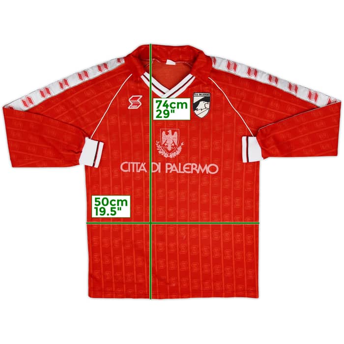 1990-91 Palermo ABM Training L/S Shirt - 5/10 - (M)