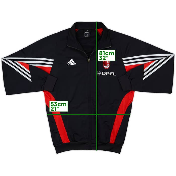 2002-03 AC Milan adidas Track Jacket - 6/10 - (L)