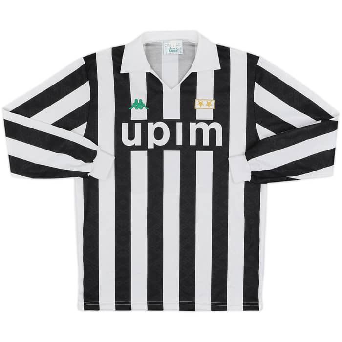 1991-92 Juventus Home L/S Shirt - 9/10 - (L)