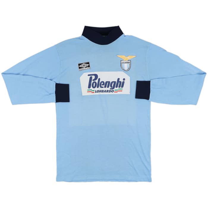 1991-92 Lazio Umbro Training L/S Shirt - 6/10 - (XL)