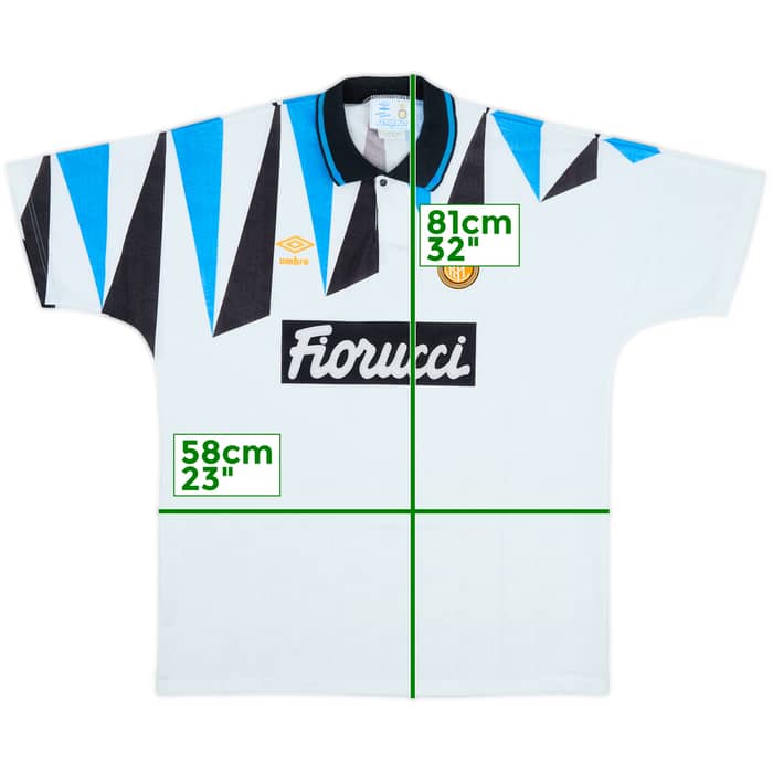 1992-93 Inter Milan Away Shirt - 8/10 - (XL)