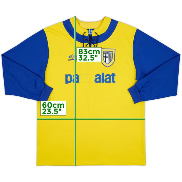 1993-95 Parma Away L/S Shirt - 4/10 - (XL)