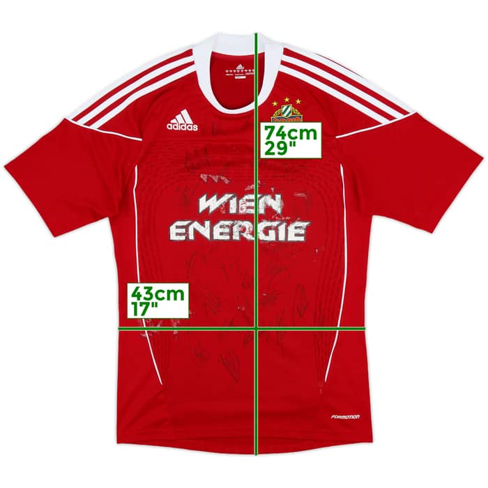 2010-11 Rapid Vienna Squad Signed Third Shirt - 5/10 - (S)